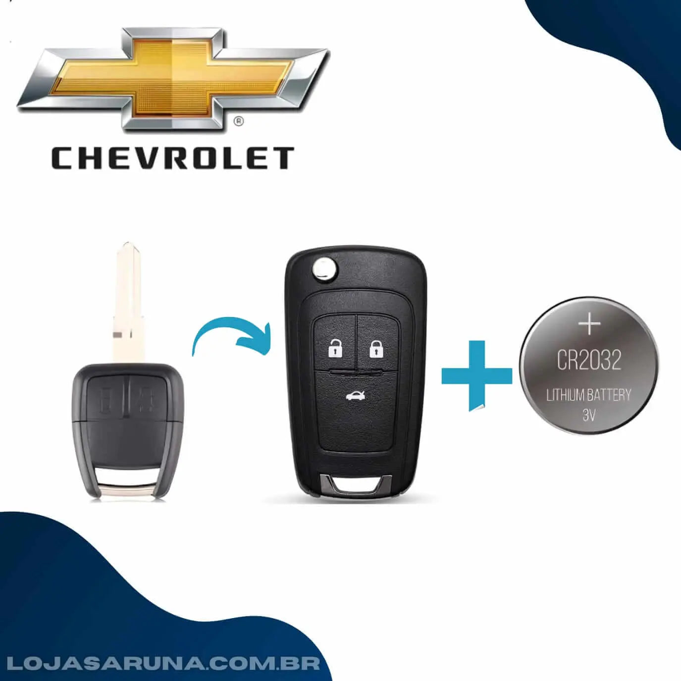 Carcaça Canivete Chevrolet Modelo Tipo Original 1° Linha - Exclusivo (Ultimas Unidades) lojasaruna