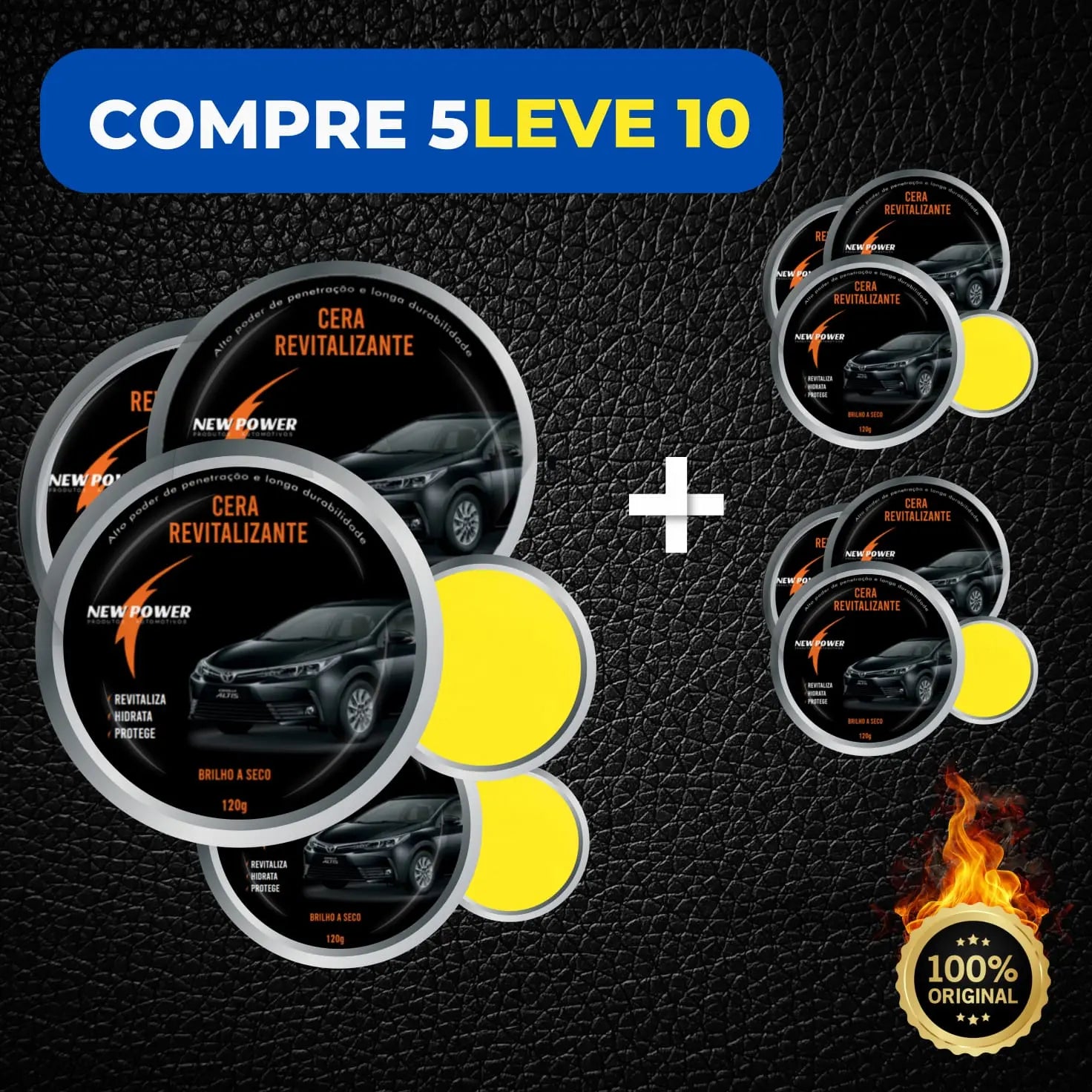 Cera Revitalizadora para Plástico Original- Envio Rápido (Queima de estoque) lojasaruna