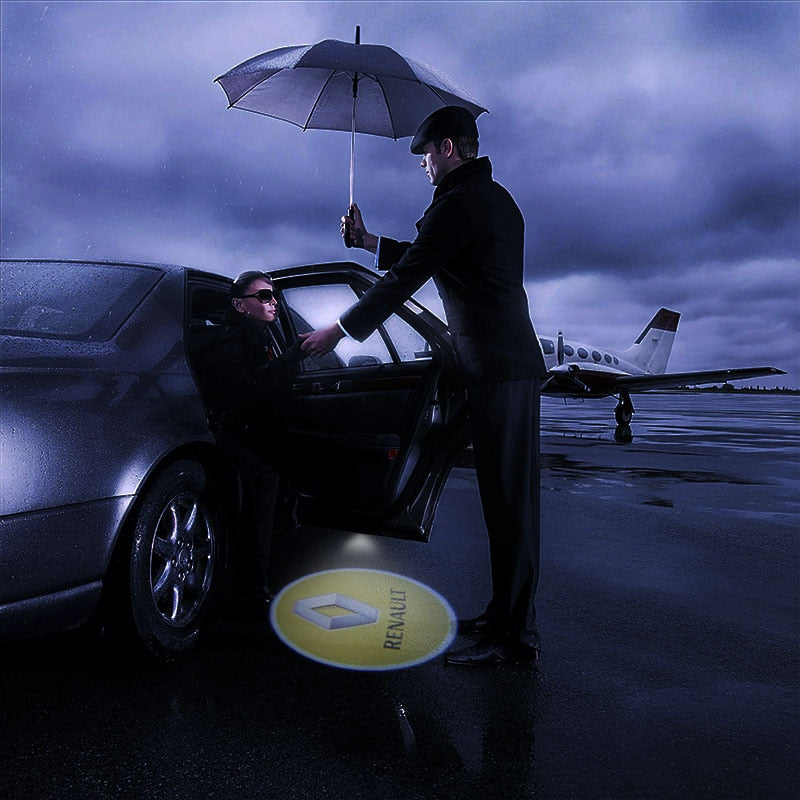 LogoDoor™ LED para Porta do Carro com Logotipo - 2 Pçs lojasaruna