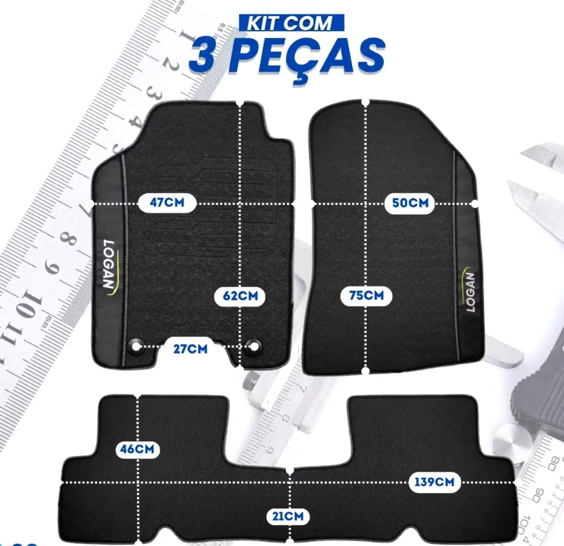 Tapete Automotivo Premium CarLux™ Linha Toyota - Exclusivo lojasaruna