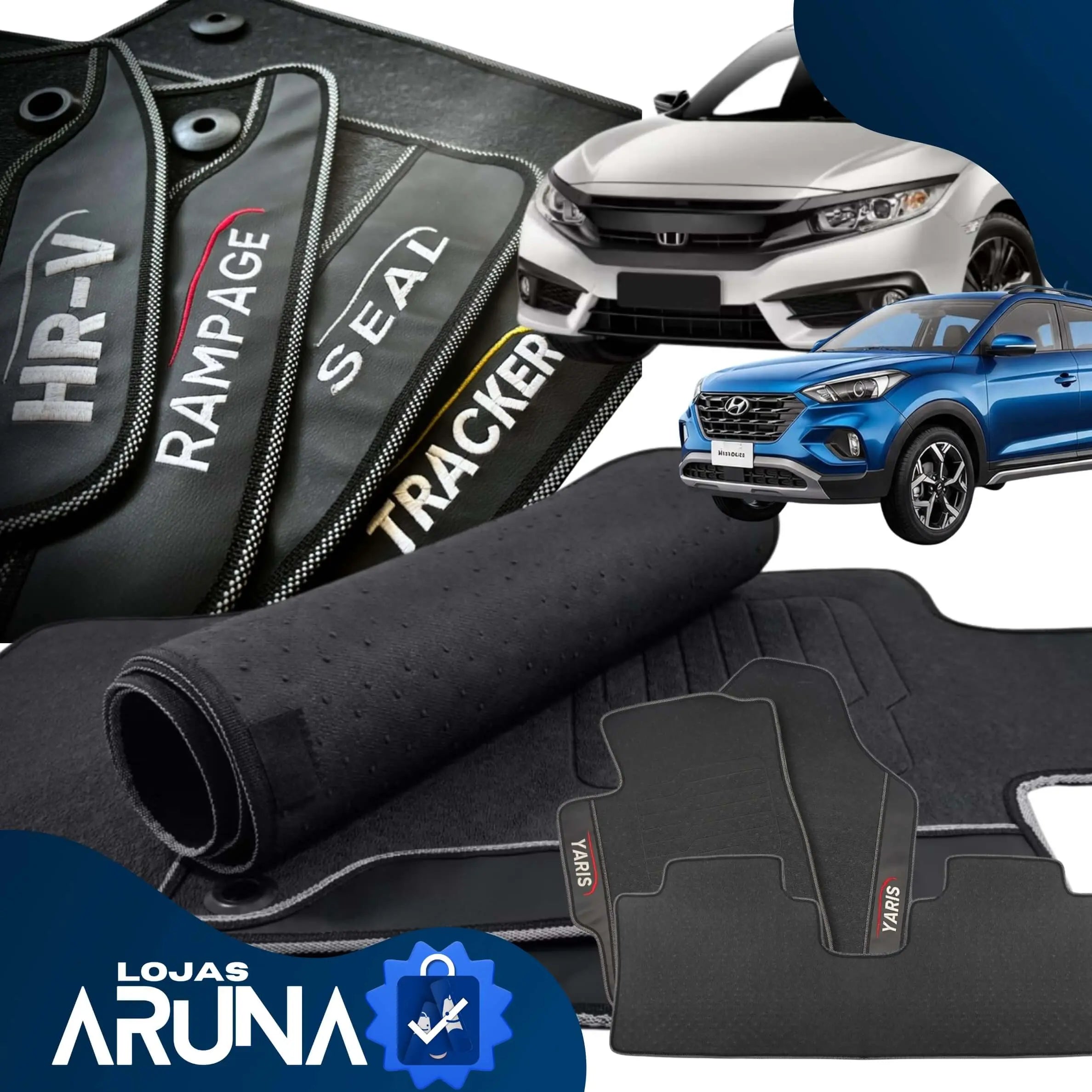 Tapete Borracha Premium CarLux™ TODOS OS VEÍCULOS + Brinde (Oferta Exclusiva) lojasaruna