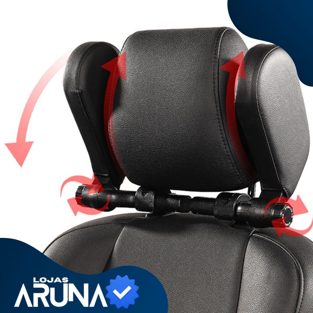 Apoio de Cabeça Lateral Ajustável para Banco de Carro lojasaruna