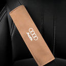 Cobertura do cinto de segurança em camurça de luxo (2 peças) lojasaruna