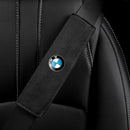 Cobertura do cinto de segurança em camurça de luxo (2 peças) lojasaruna