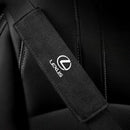 Cobertura do cinto de segurança em camurça de luxo (2 peças) lojasaruna