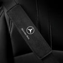 Cobertura do cinto de segurança em camurça de luxo (2 peças) lojasaruna