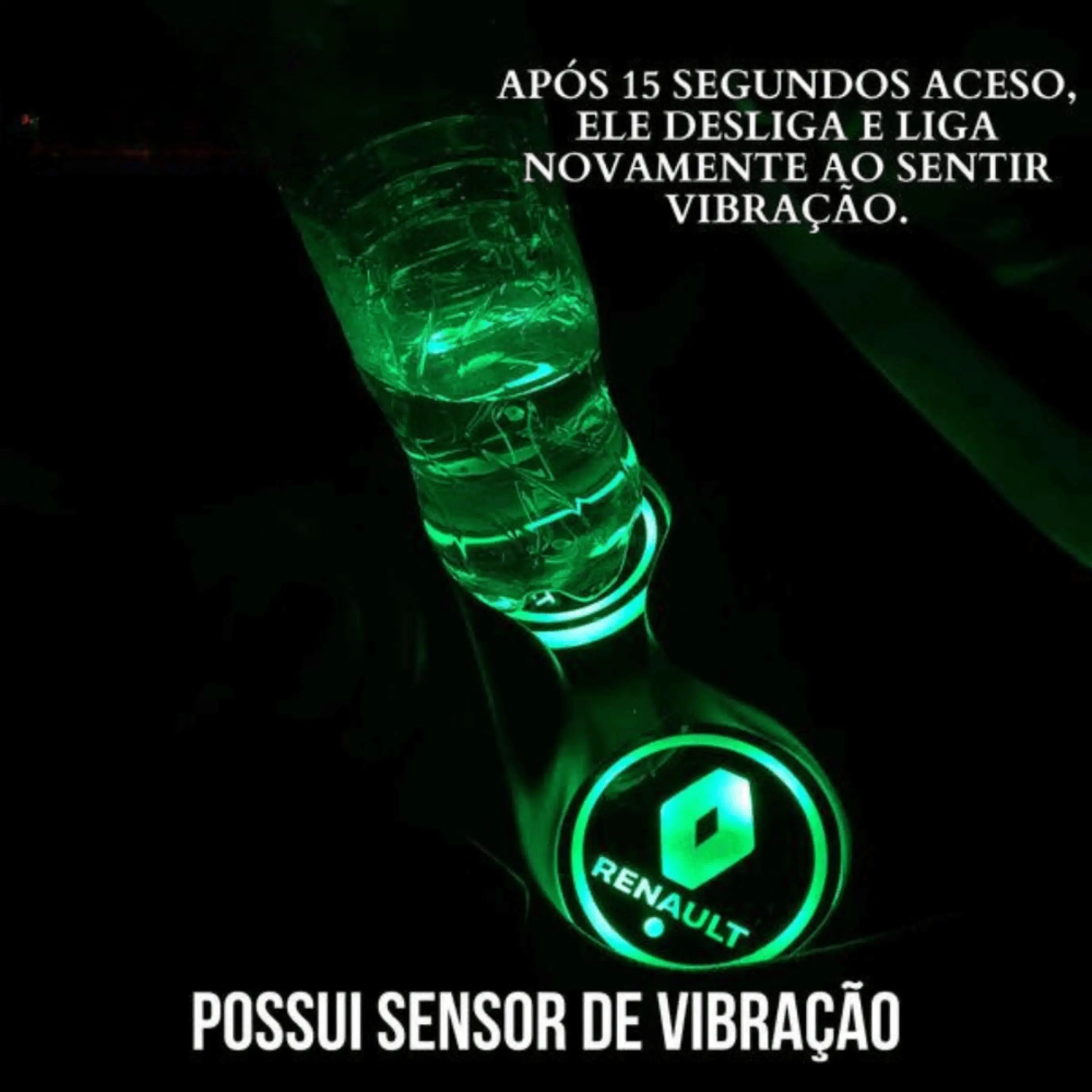 COMPRE 1 E LEVE 2 - CupHolder com Led - Porta Copos Personalizado (PRODUTO PREMIUM) lojasaruna
