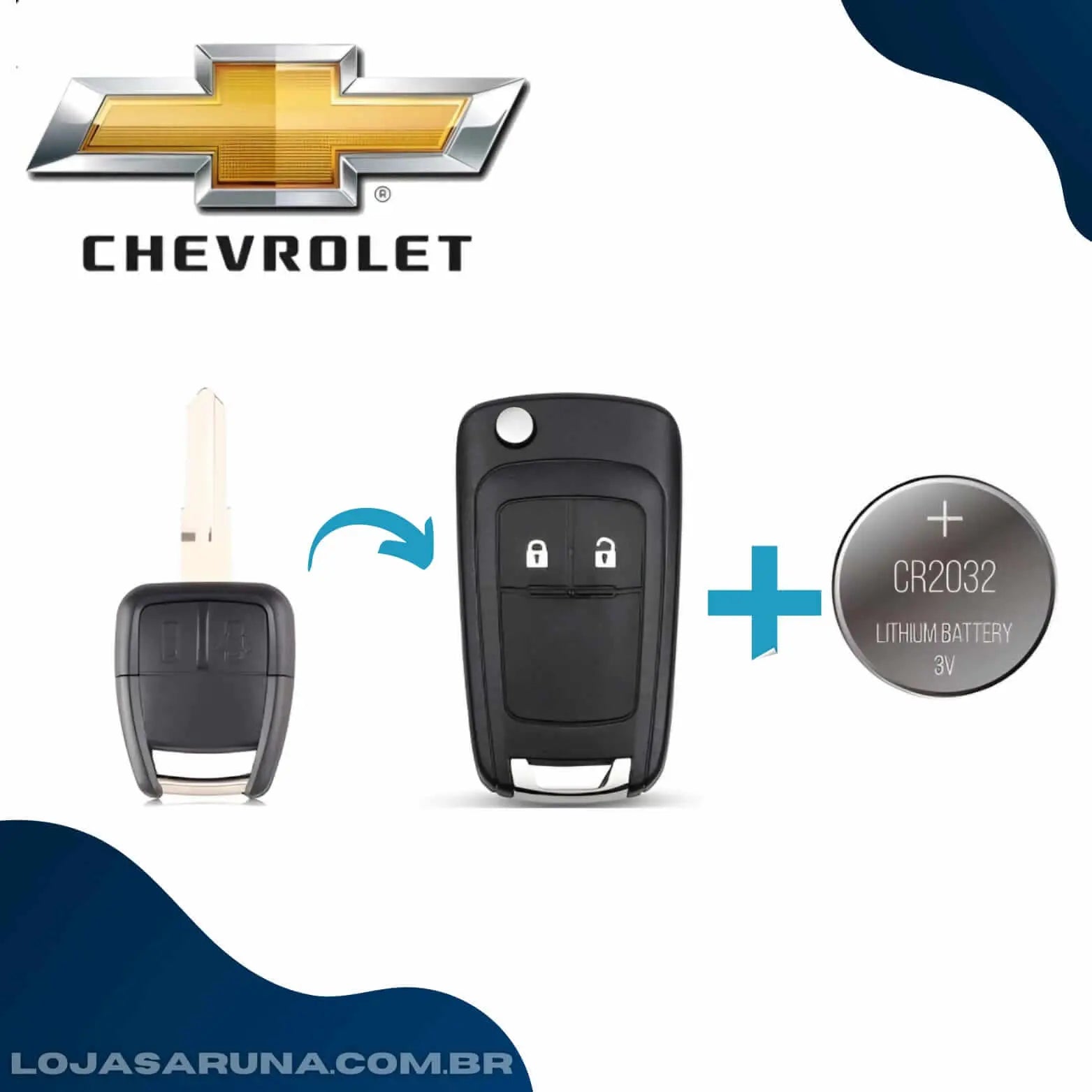 Carcaça Canivete Chevrolet Modelo Tipo Original 1° Linha - Exclusivo (Ultimas Unidades) lojasaruna