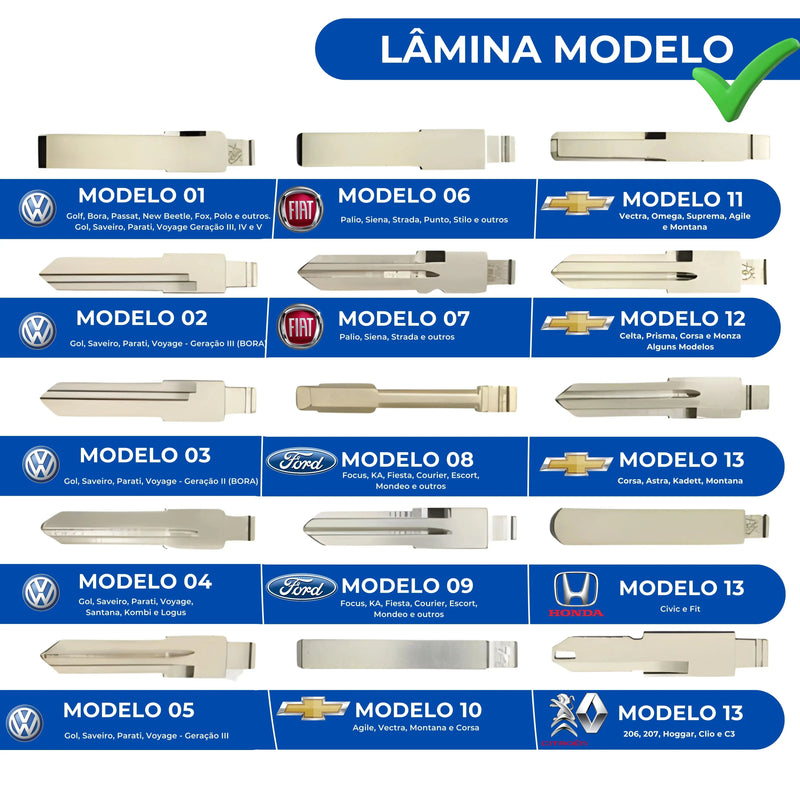 Chave Canivete Completa Linha Chevrolet Original - Exclusivo (Ultimas Unidades) lojasaruna