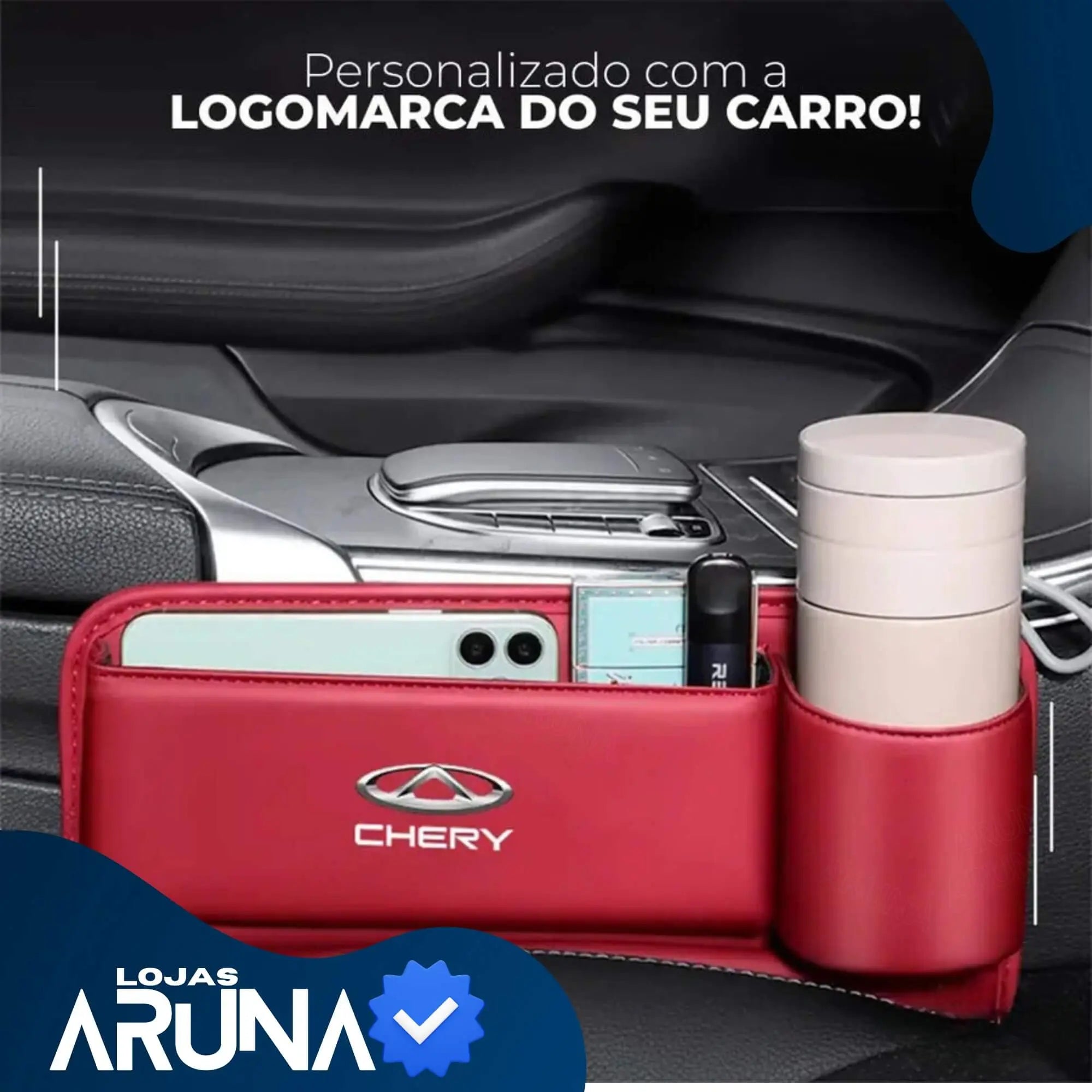 ConfortCar 2.0™ - Pasta Organizadora Universal para Carros - PERSONALIZADA COM A MARCA DO SEU CARRO🔥 lojasaruna