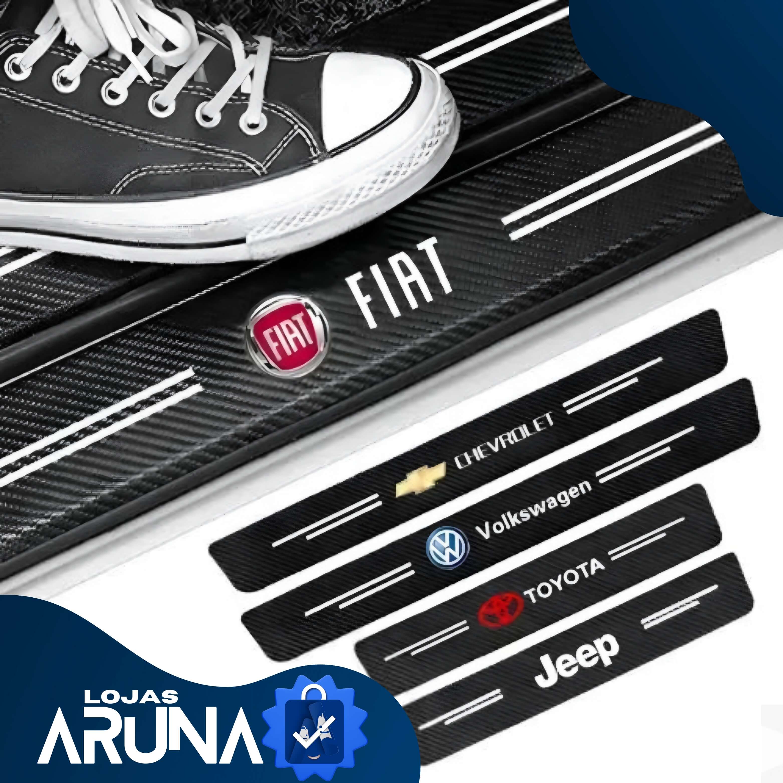 [PAGUE 1 LEVE 4] Protetor Soleira Personalizado Universal Para Carro CarbonSill™ + Brinde Grátis lojasaruna