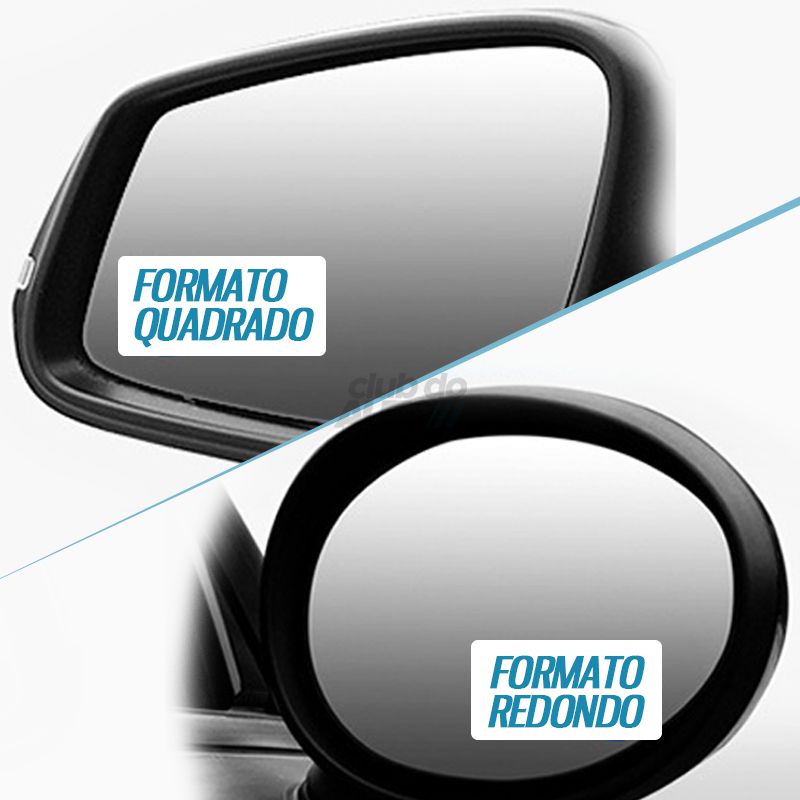 EasyVision™ 2.0 Espelho Convexo Auxiliar para Retrovisor Universal - 2 Pçs lojasaruna