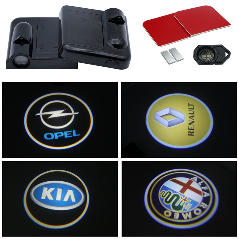 LogoDoor™ LED para Porta do Carro com Logotipo - 2 Pçs lojasaruna