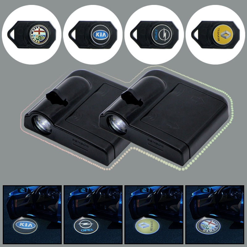 LogoDoor™ LED para Porta do Carro com Logotipo - 2 Pçs lojasaruna