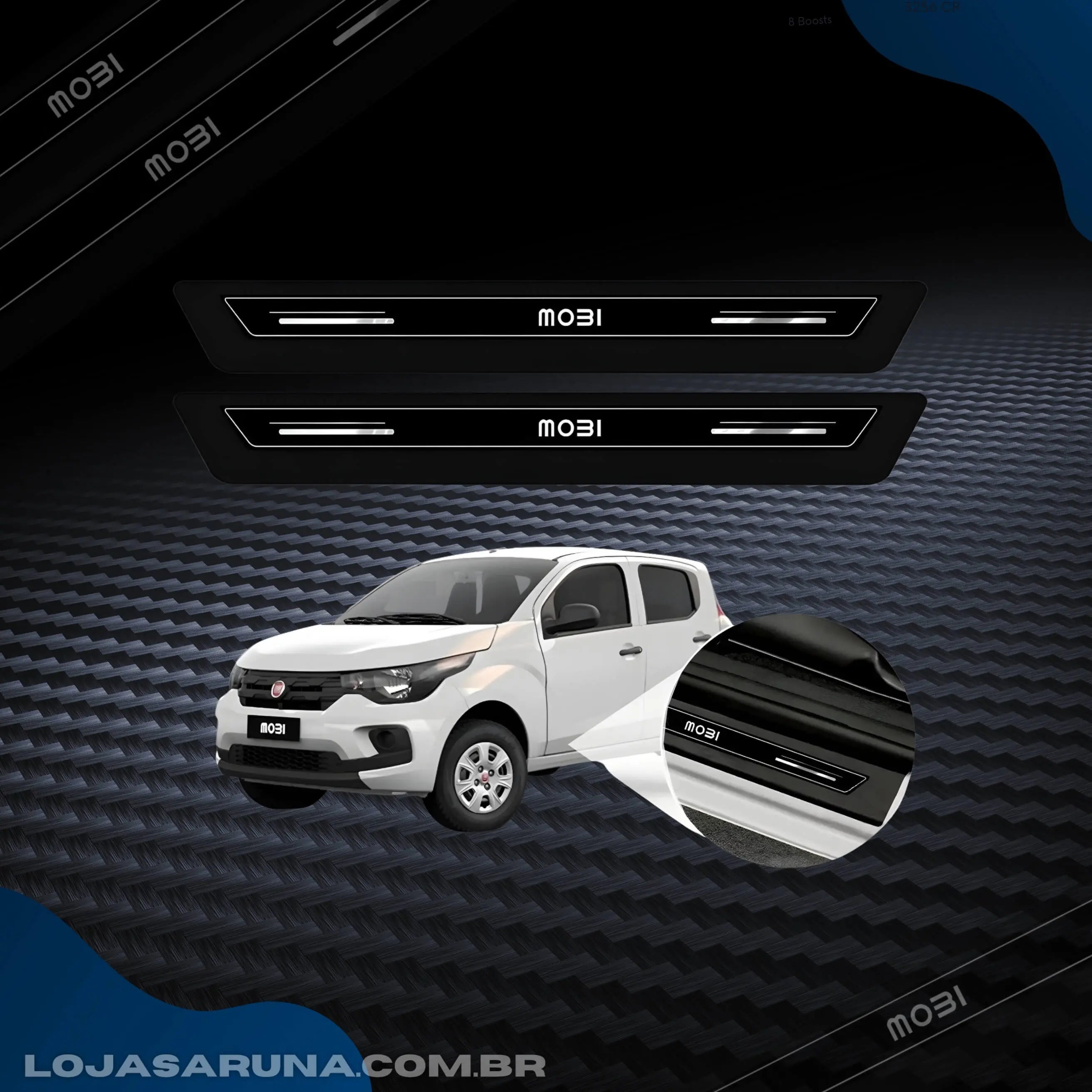 Kit 8 peças friso protetora de porta - Exclusivo (Queima de Estoque) lojasaruna