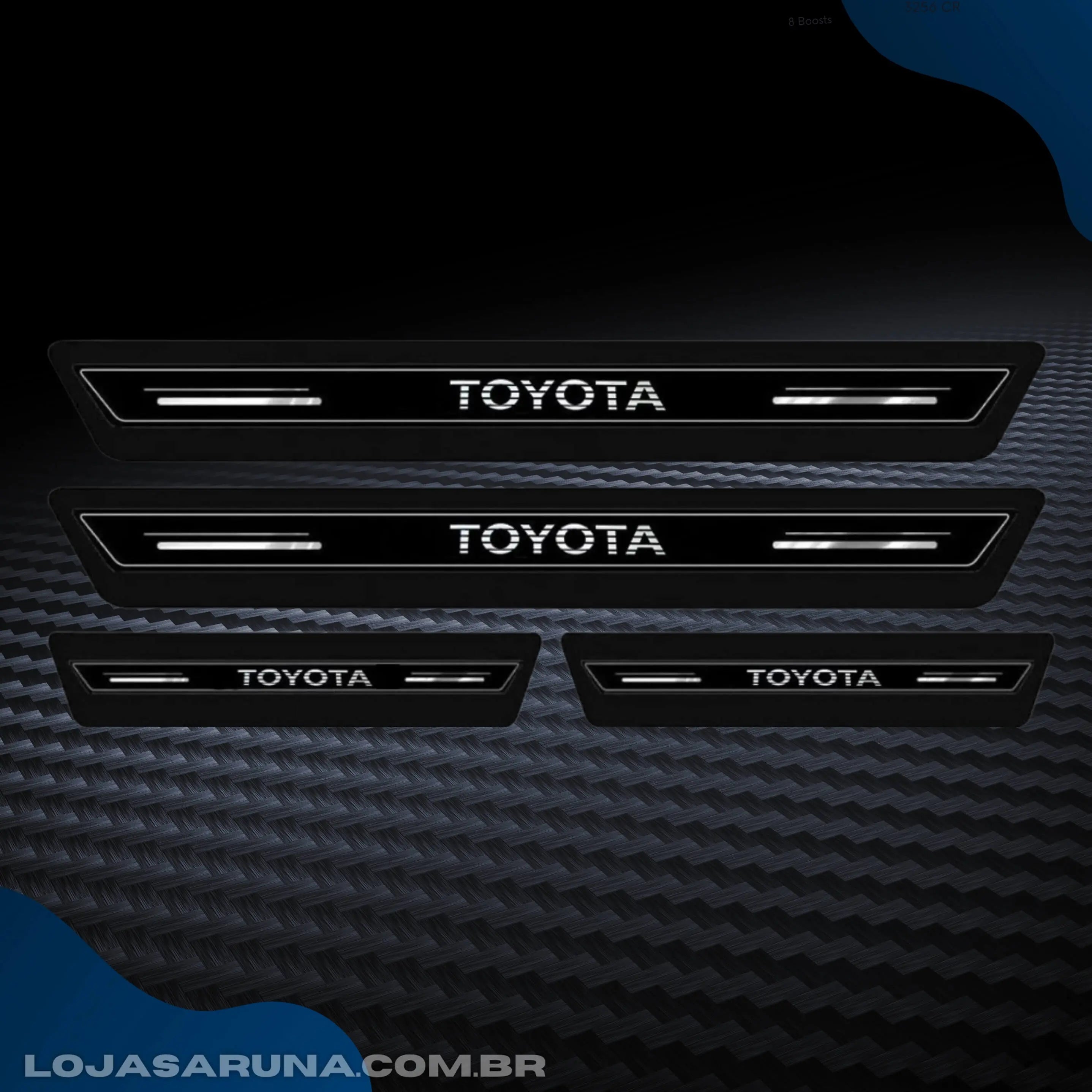 Kit 8 peças friso protetora de porta - Exclusivo (Queima de Estoque) lojasaruna