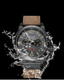 Relógio Masculino Pulseira De Couro Militar - CADVAN lojasaruna