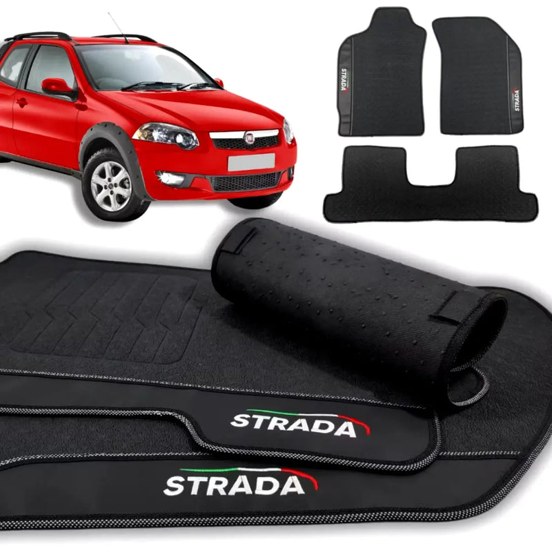 Tapete Borracha Premium CarLux™ Linha Fiat + Brinde (Oferta Exclusiva) lojasaruna
