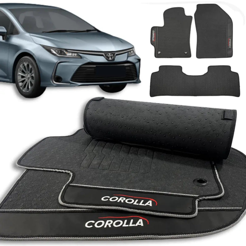Tapete Borracha Premium CarLux™ Linha Toyota + Brinde (Oferta Exclusiva) lojasaruna