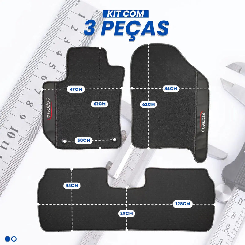 Tapete Borracha Premium CarLux™ Linha Toyota + Brinde (Oferta Exclusiva) lojasaruna