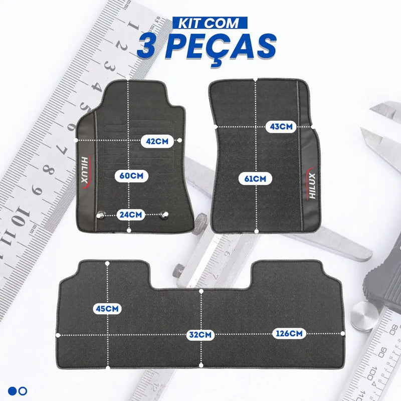 Tapete Borracha Premium CarLux™ Linha Toyota + Brinde (Oferta Exclusiva) lojasaruna