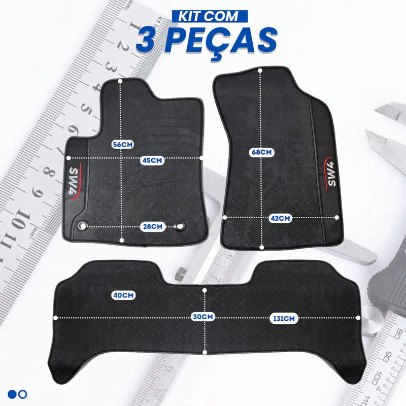 Tapete Borracha Premium CarLux™ Linha Toyota + Brinde (Oferta Exclusiva) lojasaruna