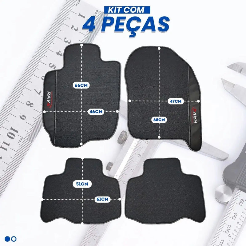 Tapete Borracha Premium CarLux™ Linha Toyota + Brinde (Oferta Exclusiva) lojasaruna